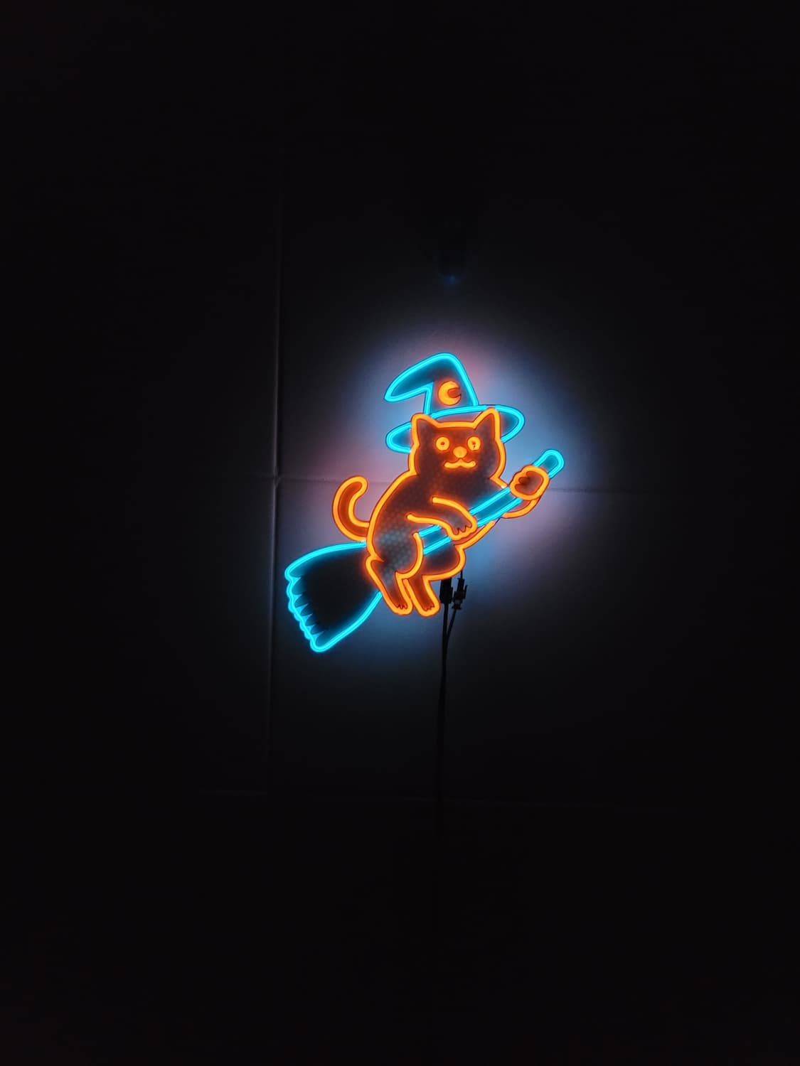 고양이 마법사 마녀 할로윈 네온사인 led 램프 조명 무드등 상품이미지4