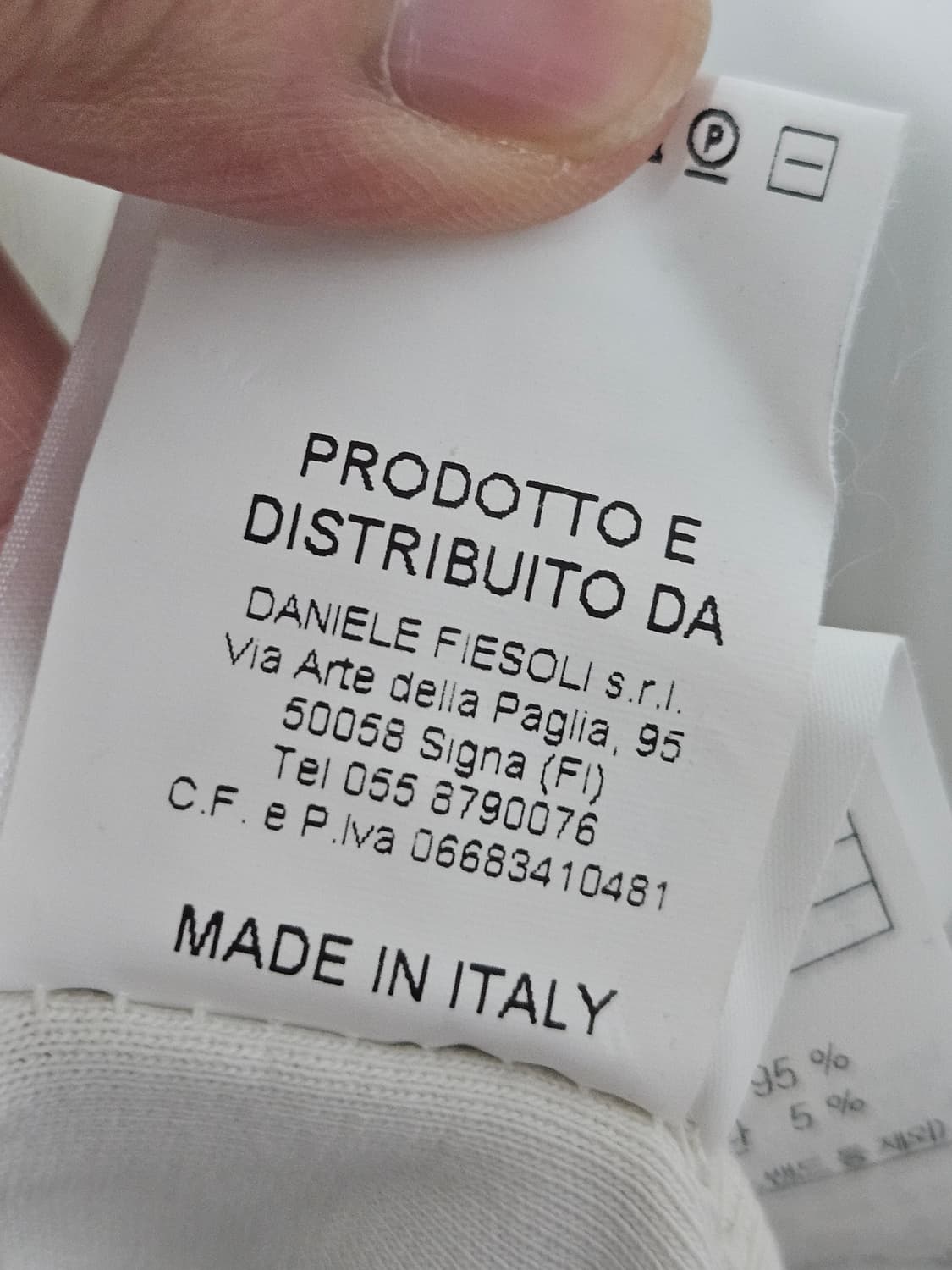 made in Italy 데니엘리 피에솔리 맨투맨 티셔츠 XL 사이즈 상품이미지10