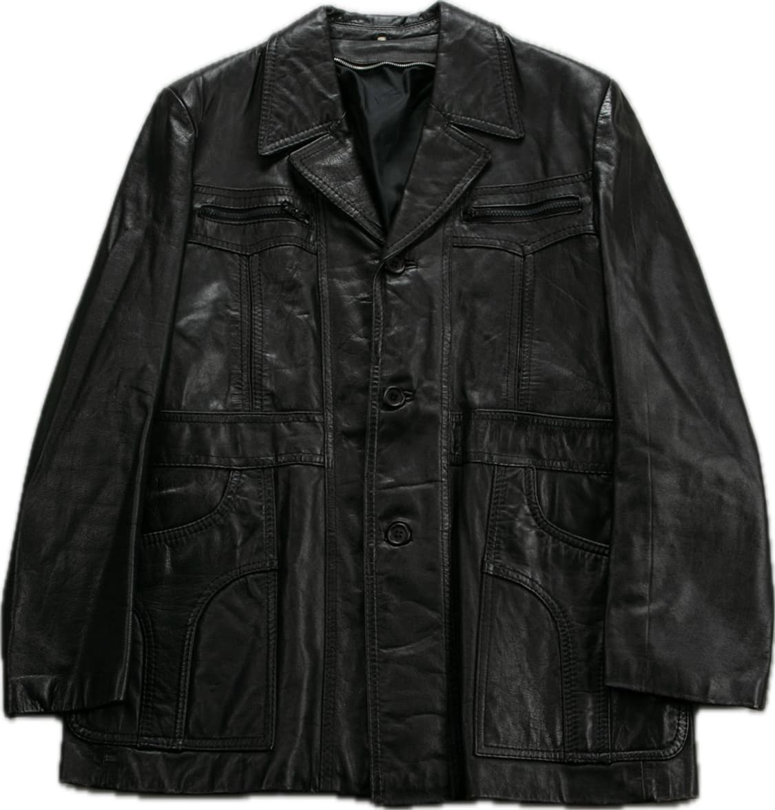 Utility Leather Safari Coat 상품이미지1