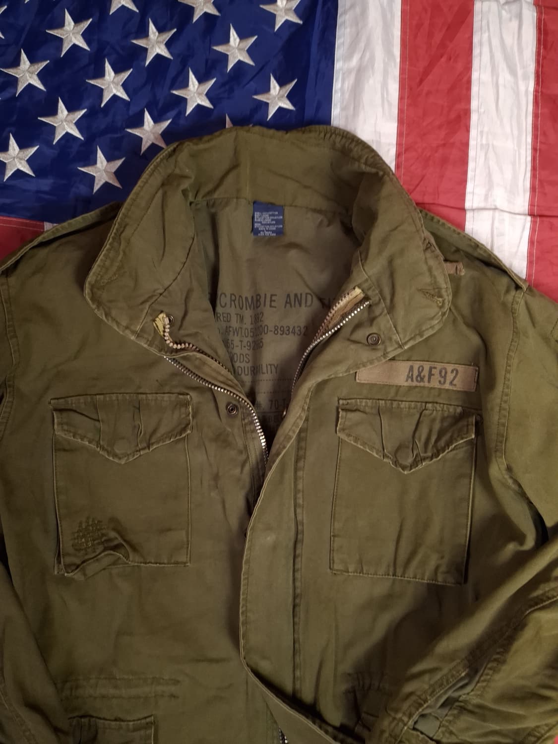 오리지날 아베크롬비 밀리터리 M-65 필드야상 상품이미지2