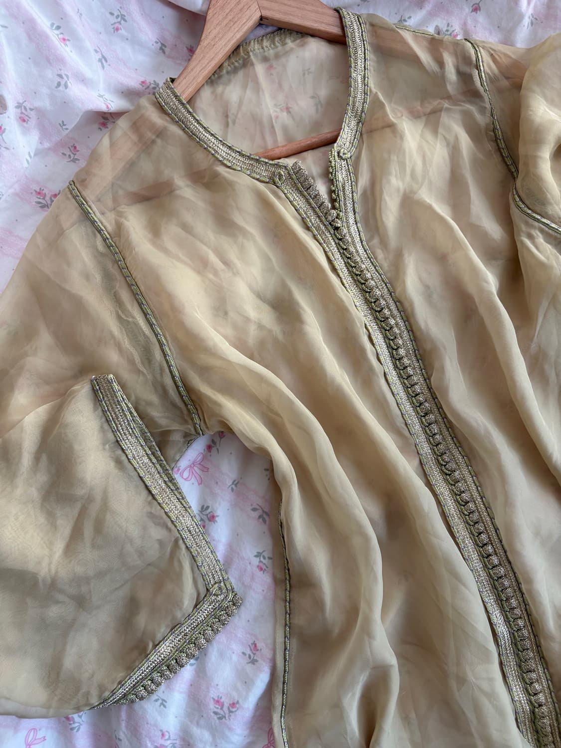 모로코 100% Silk , 2001년에 마라케시 수제 카프탄 드레스  상품이미지4