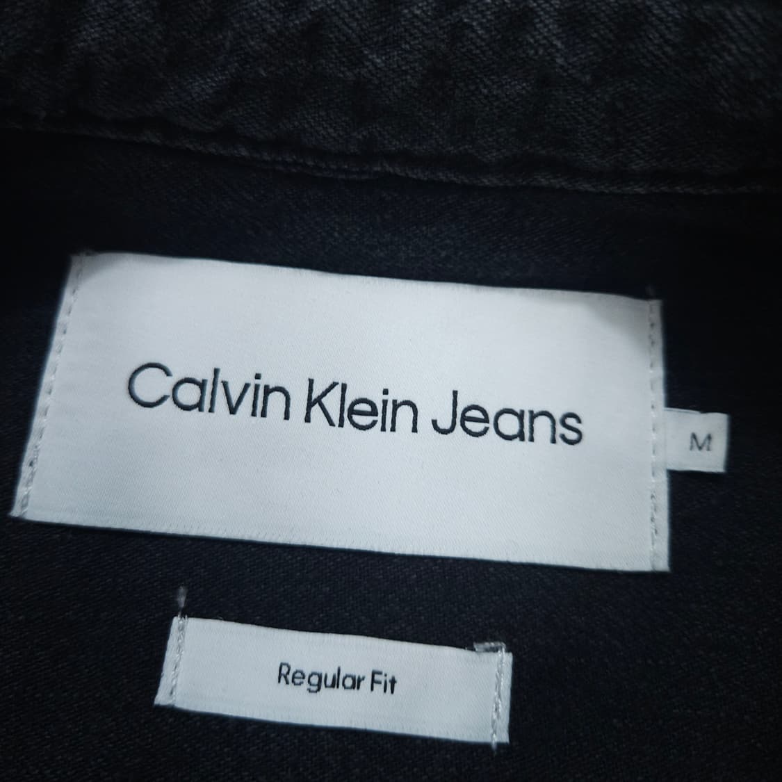 켈빈클라인 흑청 데님 셔츠 M 상품이미지4