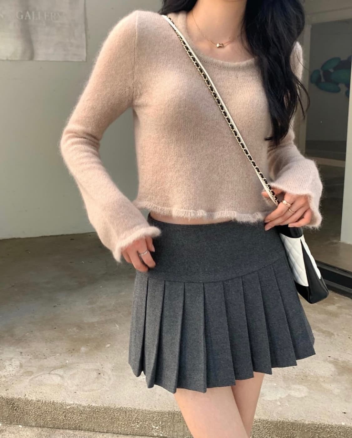 (새상품) 르플레인 마가렛 플리츠 스커트 S 상품이미지1