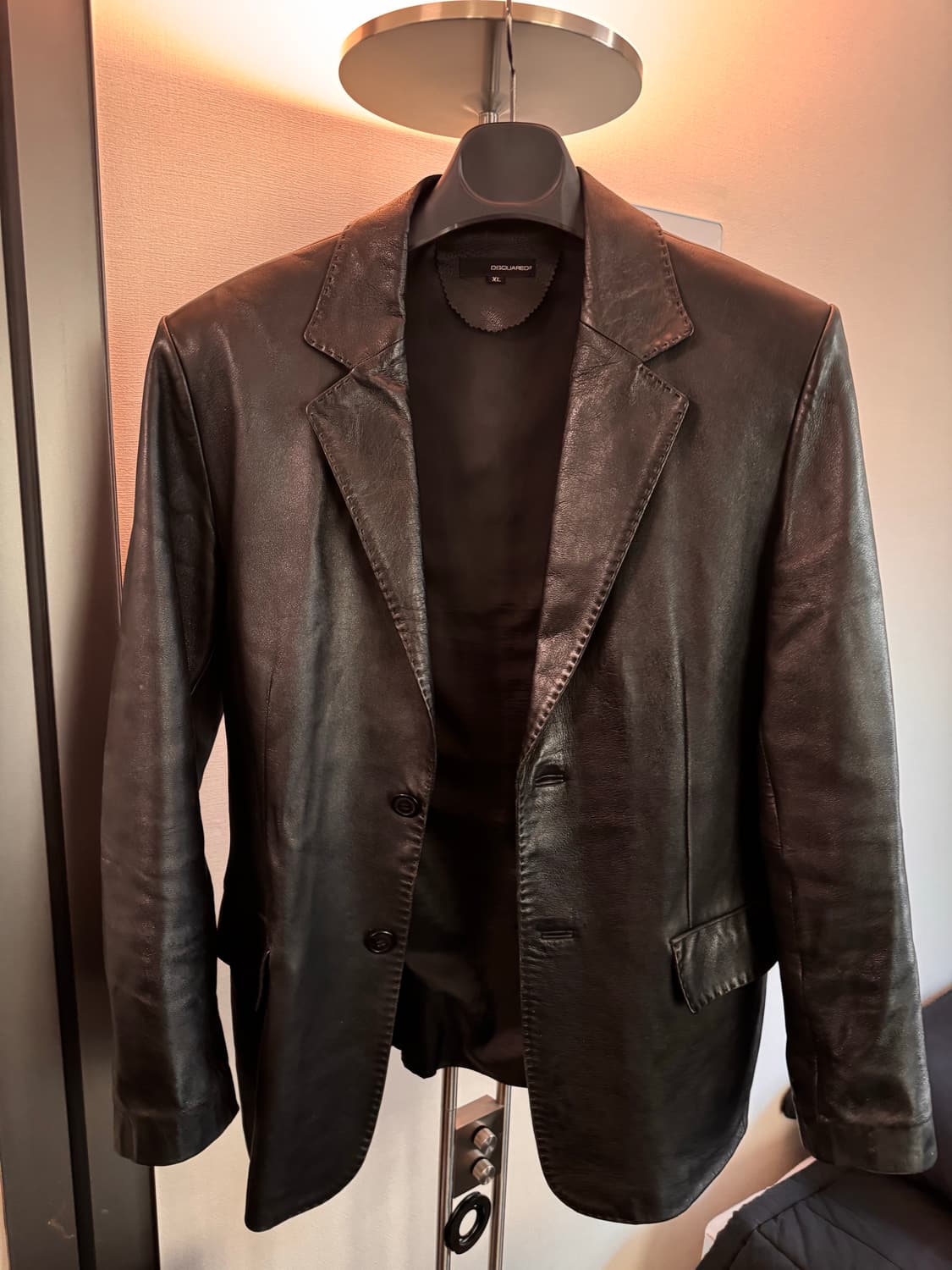 디스퀘어드 레더 블레이저 자켓 상품이미지1