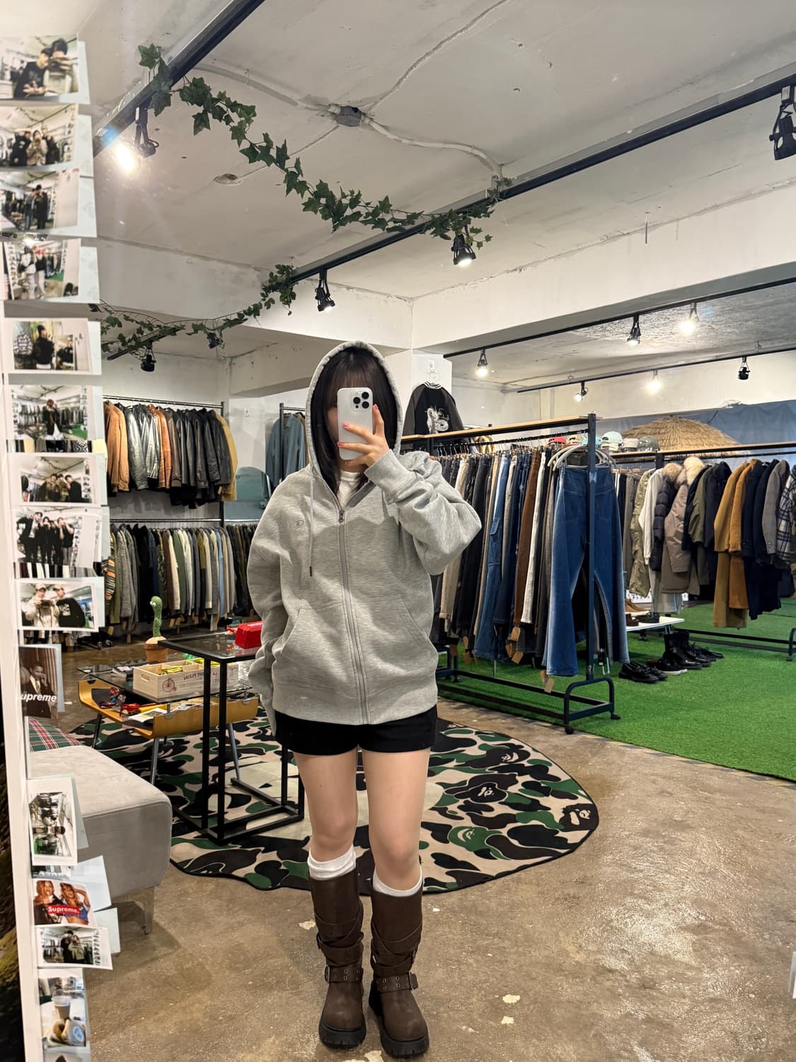 Champion 후드집업 그레이 상품이미지8