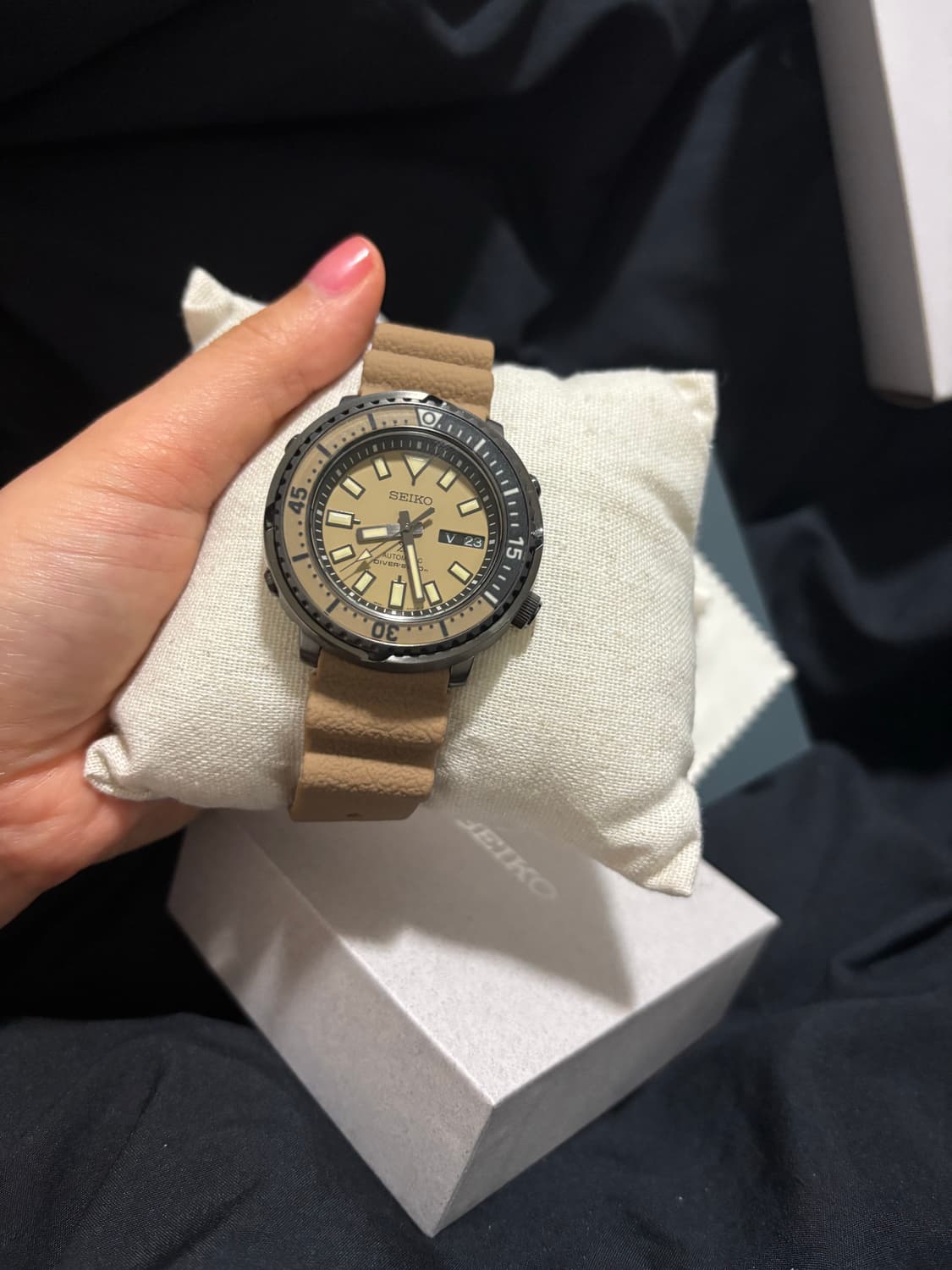 [시착 새제품] Seiko 어반사파리 카키 한정판 세이코 튜나 프로스펙스 상품이미지9