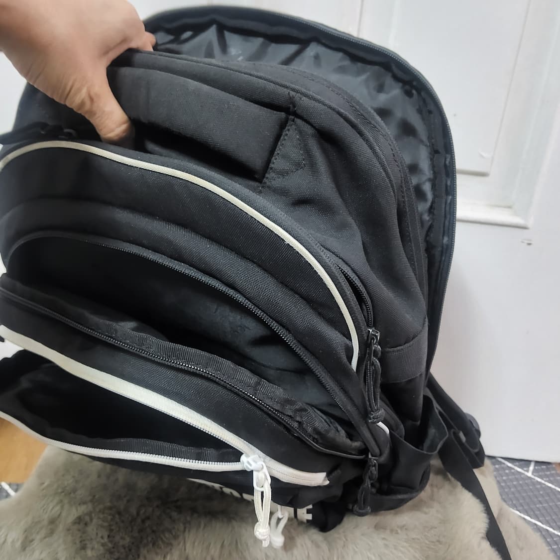 르꼬끄 백팩 가방  책가방 노트북 백팩 가방 블랙 상품이미지2