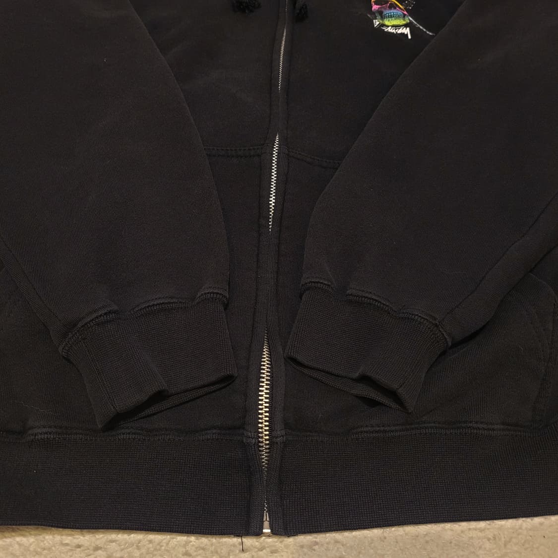 스투시 스컬 후드집업 M 상품이미지5