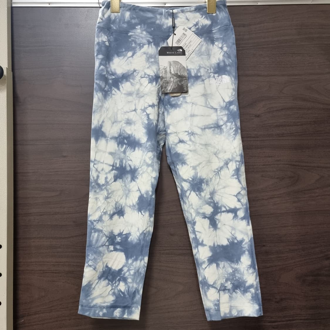 노스페이스 블루화이트패턴 7부 레깅스 (스몰사이즈) 택달린 새상품 상품이미지1