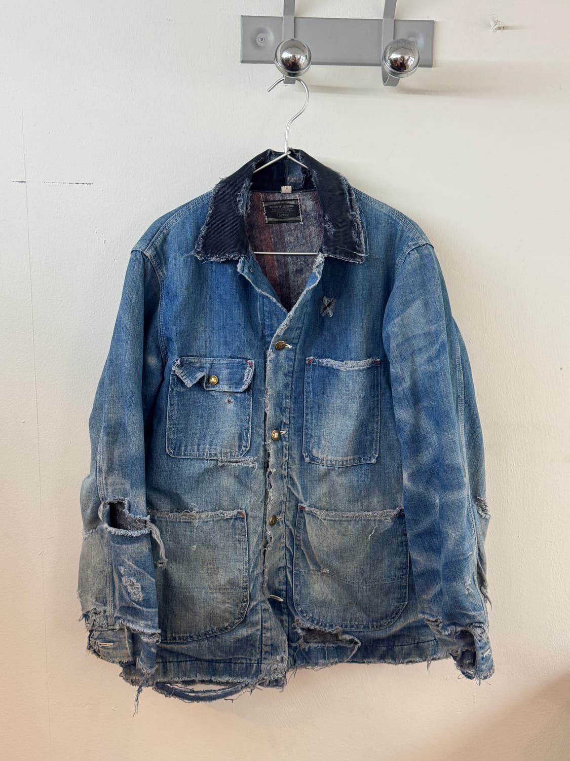 70'S Hard Faded Sears Denim Jacket 상품이미지1
