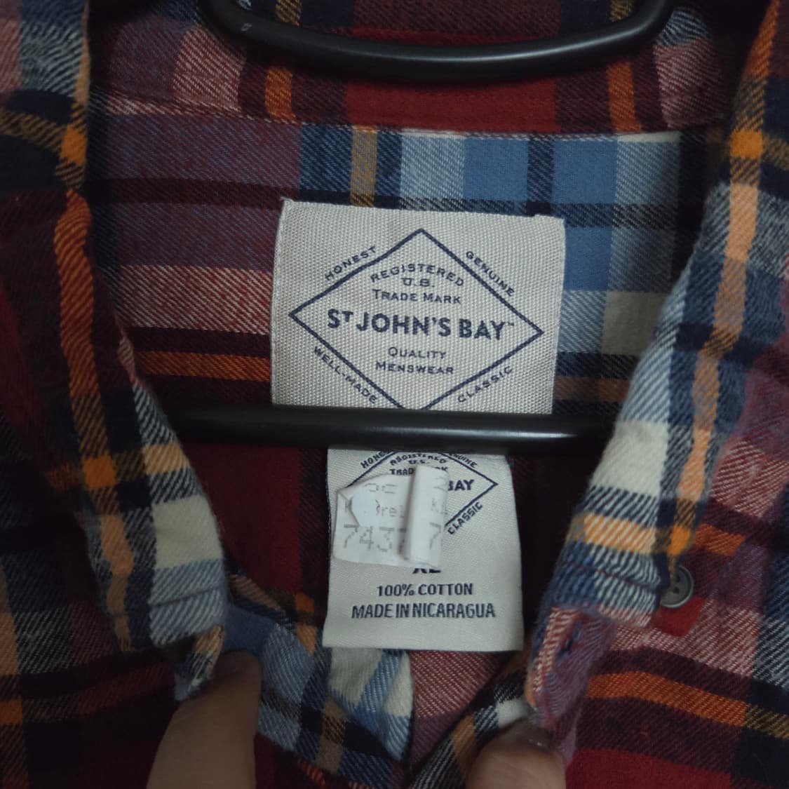 세인트 존스 베이 플란넬 체크 셔츠 XL(105) 상품이미지3