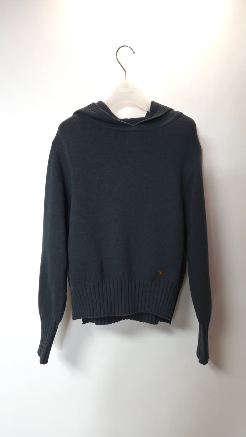 한섬 오즈세컨 2021 골지 후드 니트 탑 44~55 상품이미지3