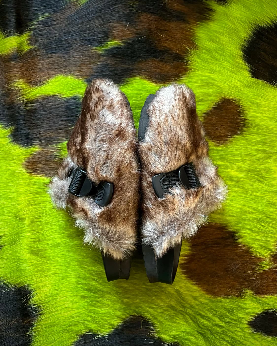 Coen Japan Brown Fur Trim Slippers 상품이미지7