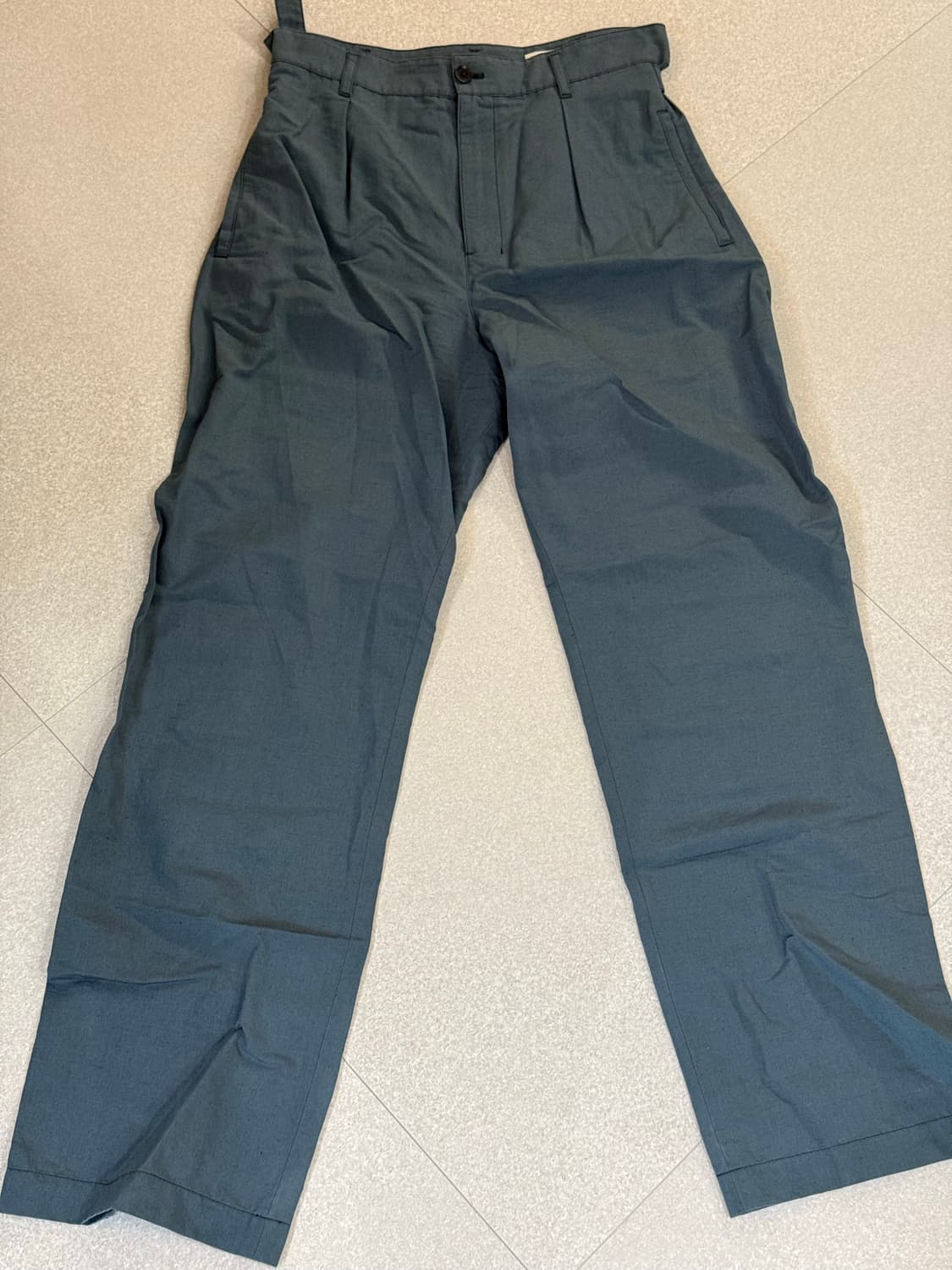 르메르 플리츠 스트레이트 팬츠 로열 블루 36 상품이미지4