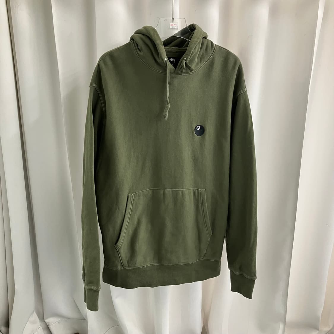 스투시 카키 8볼 후드티 M 상품이미지1