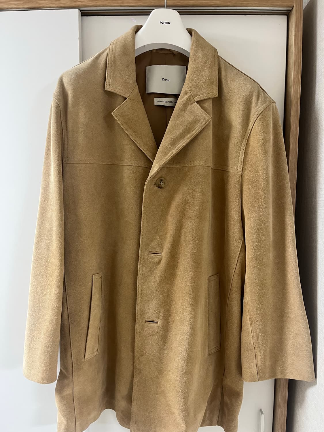 [Dunst] 유니섹스 스웨이드 레더 하프 자켓 (CAMEL)_Lsize 상품이미지8