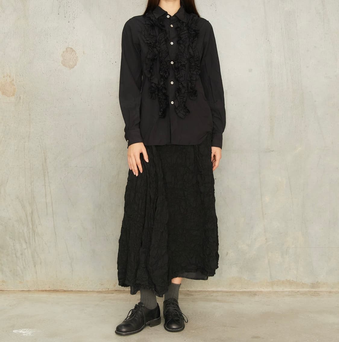 24aw 꼼데가르송 꼼데가르송 프릴 블라우스 s 상품이미지2