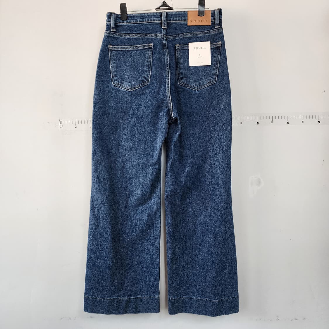 RONIEL 청색 데님 와이드 팬츠 상품이미지4