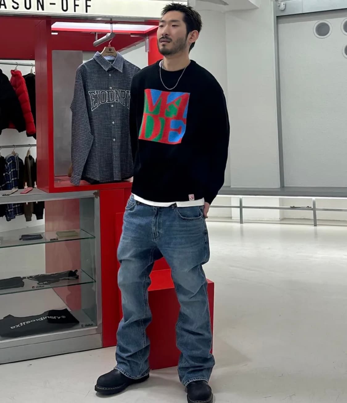 엑스트라오디너리 플레어 데님팬츠 인디고 상품이미지3