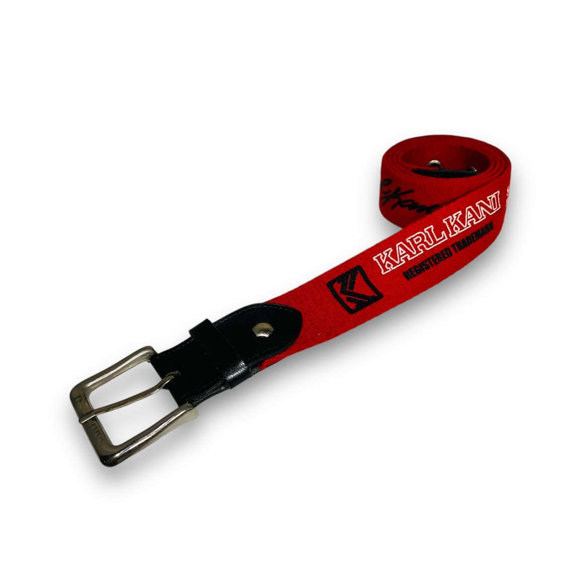 칼 카니 시그니처 로고 올드스쿨 힙합 레드 벨트 상품이미지4