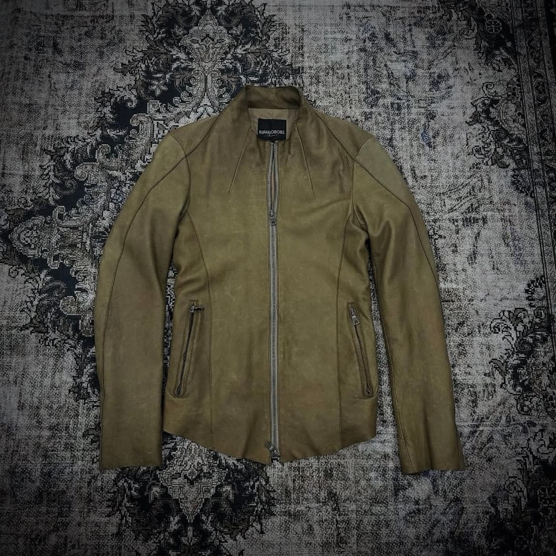 Buffalo bobs mud cutoff leather jacket 상품이미지4
