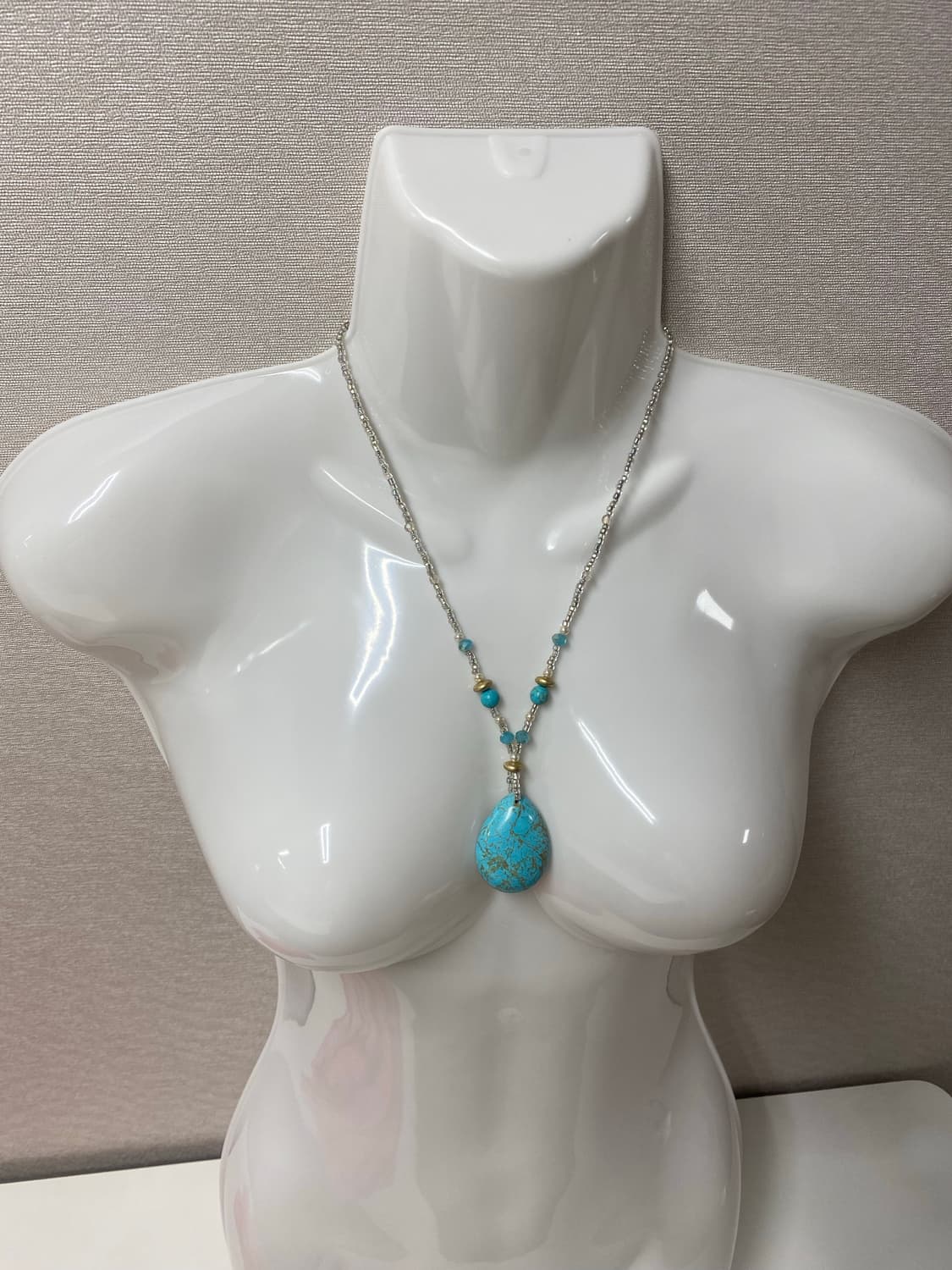 터키석 물방울 목걸이 일본 빈티지 y2k 상품이미지6