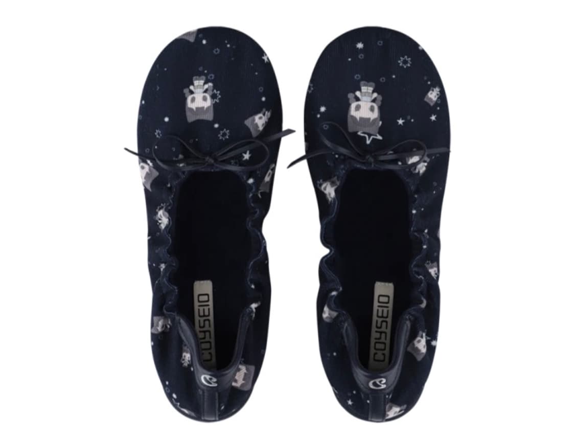 (구함) 코이세이오 셔링 플랫 슈즈 네이비 상품이미지1