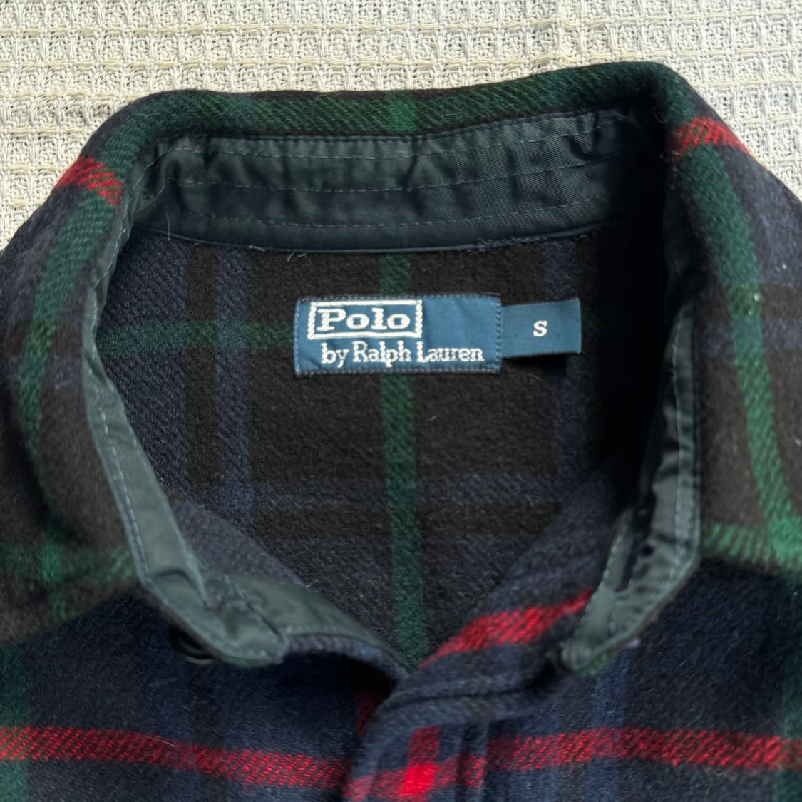 폴로 체크 울 셔츠 자켓 상품이미지3