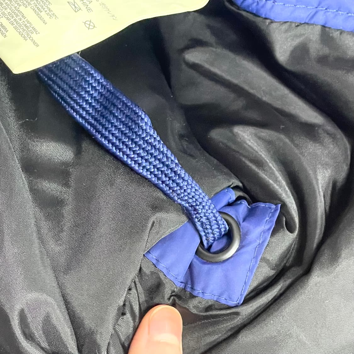 택있는 새상품/ 디젤 블루 폴리 나일론 포켓 점퍼 남성M 상품이미지7