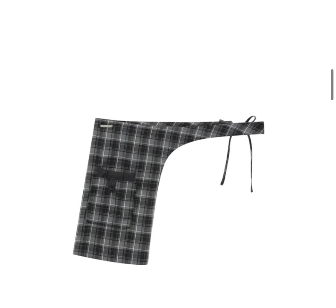 미세키서울 Pocket layered check skirt CHARCOA 상품이미지5