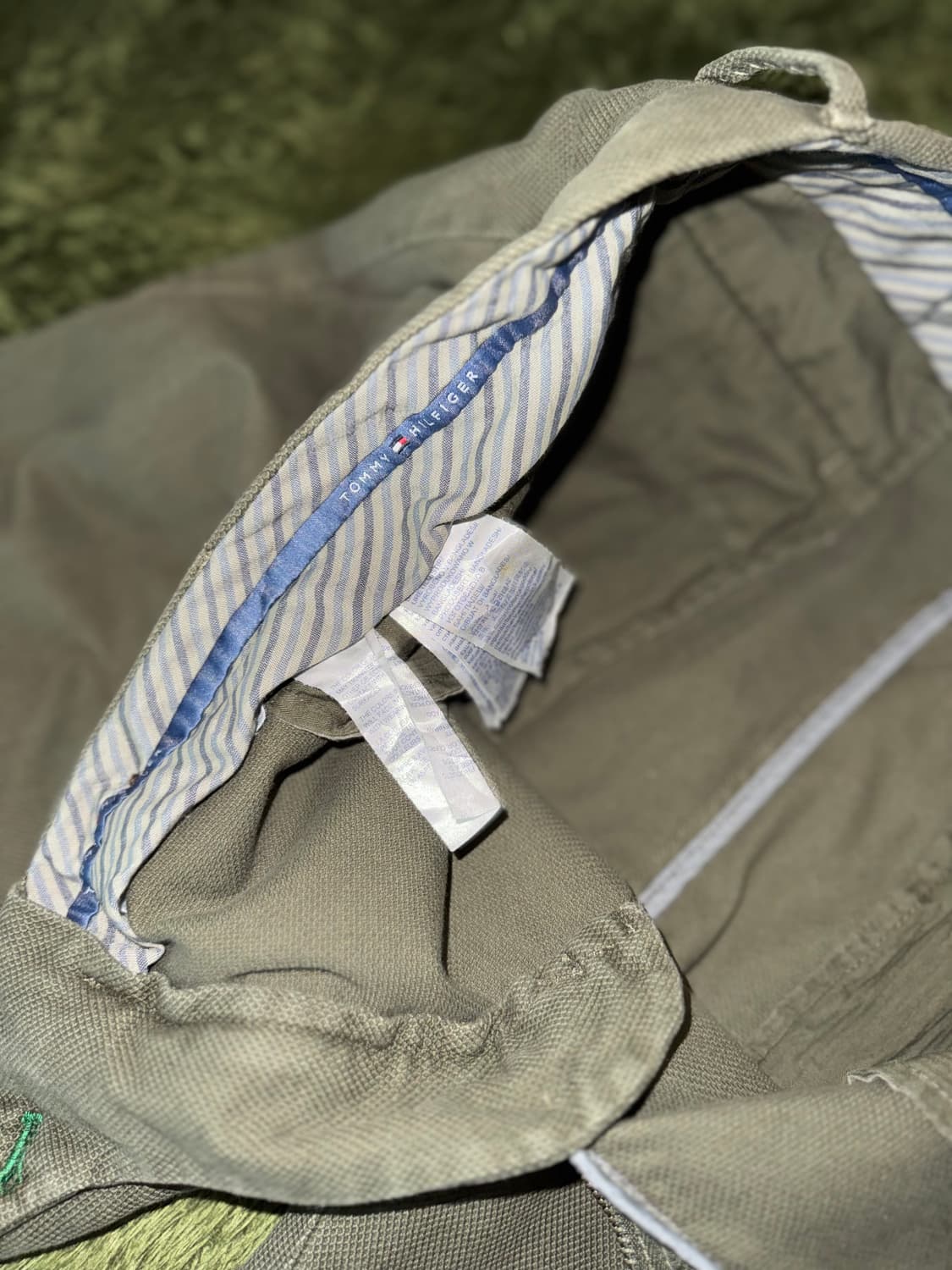 [36X32] 타미힐피거 DENTON 텍스쳐드 코튼 트라우저 올리브 상품이미지4