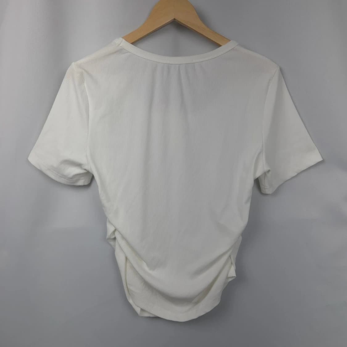 새상품) 여L-XL 사이다 U넥 화이트 셔링 반팔 티셔츠 상품이미지4