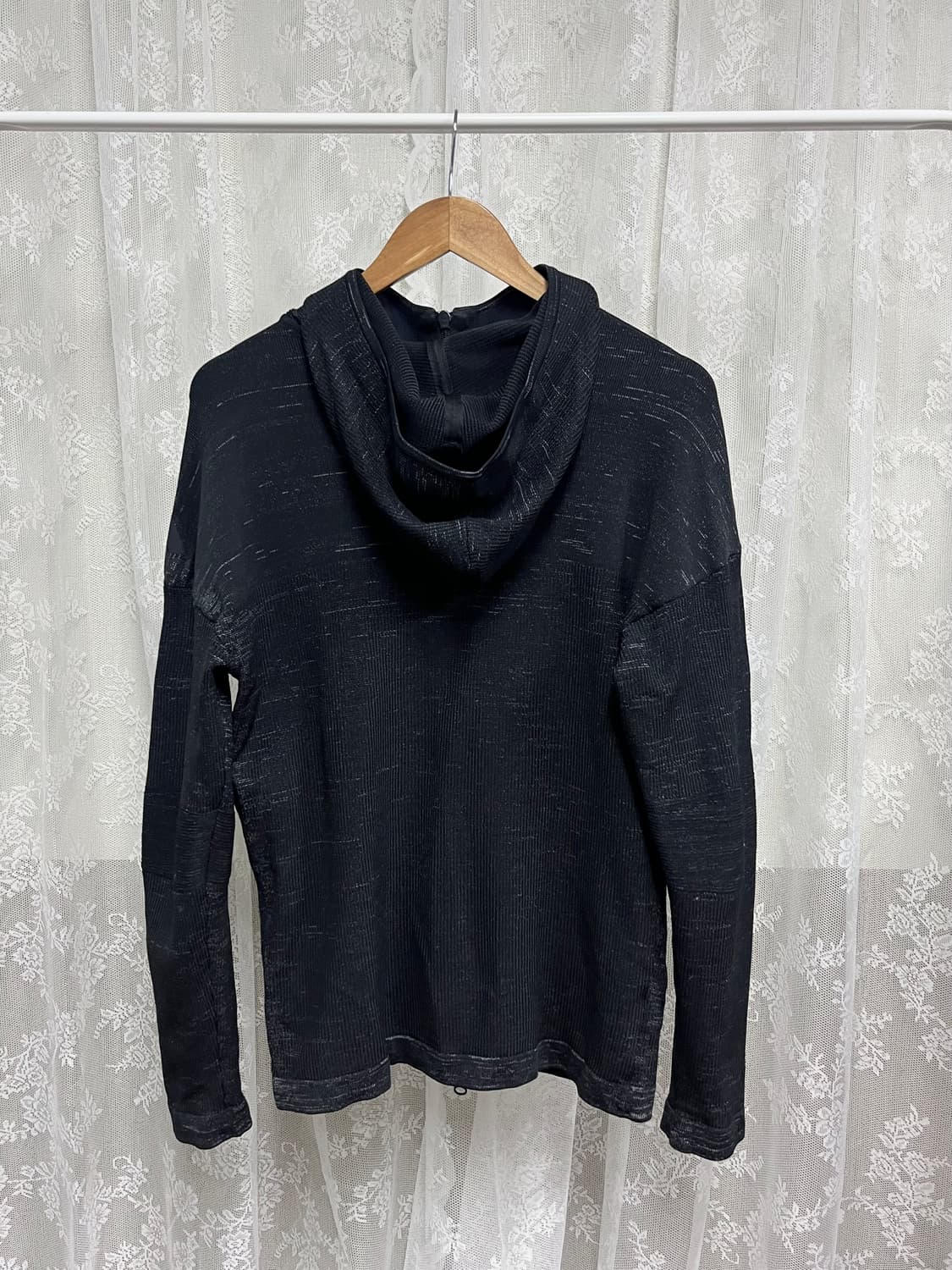 100) 아디다스 36H ZNE 후드 집업 블랙 상품이미지2