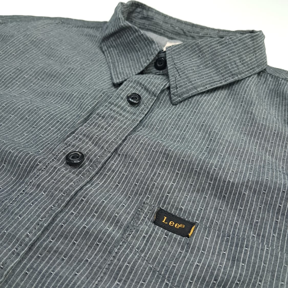 CN679 L LEE 리 도트 핀스트라이프 슬림핏 긴팔 셔츠 남방 상품이미지5