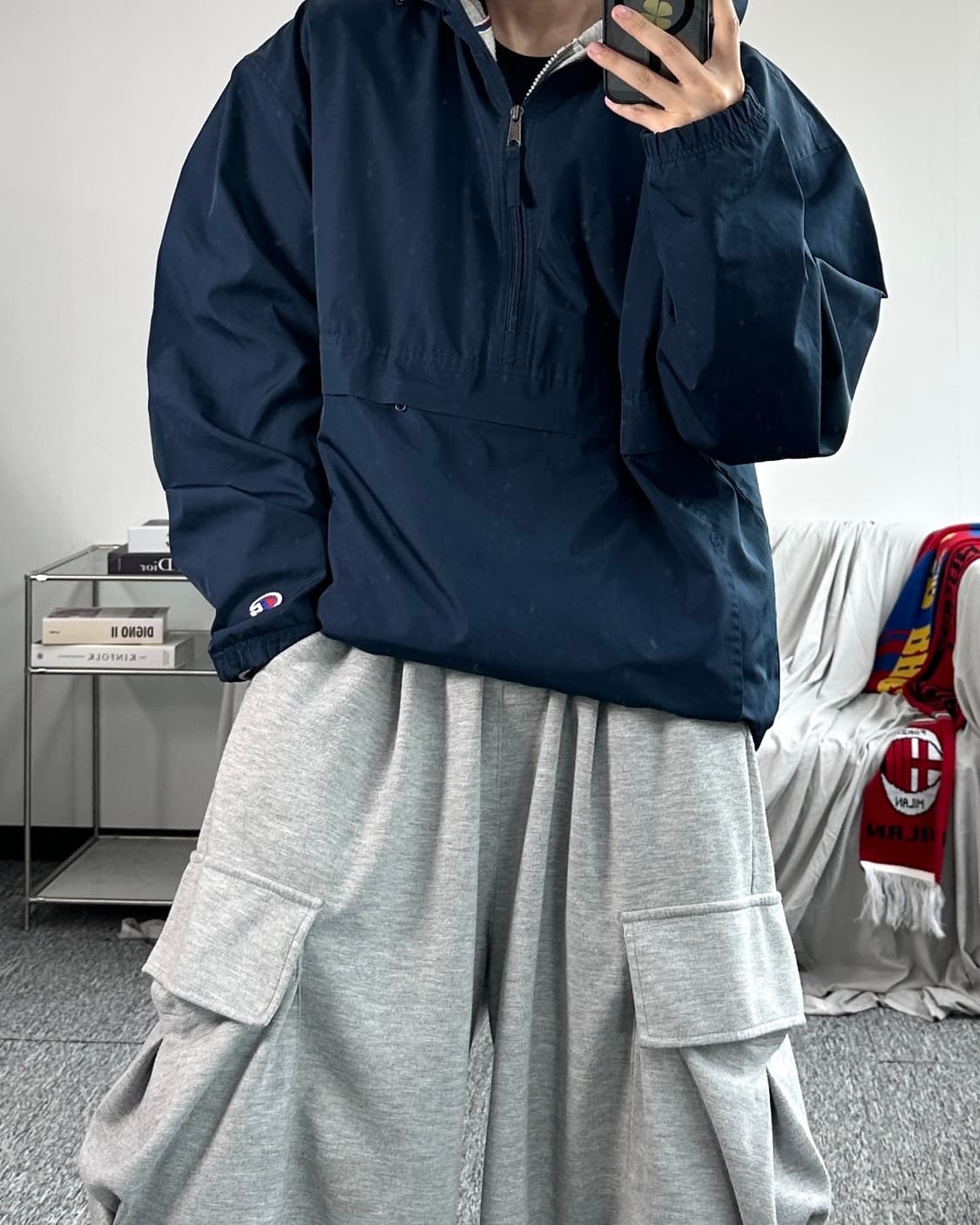 챔피온 어센틱 네이비 아노락 L 상품이미지3