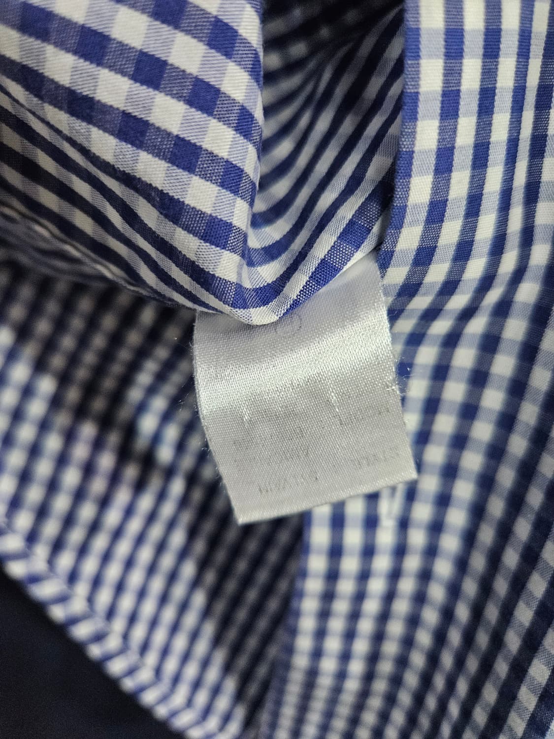 띠어리 체크 남성 100 긴팔셔츠  상품이미지8