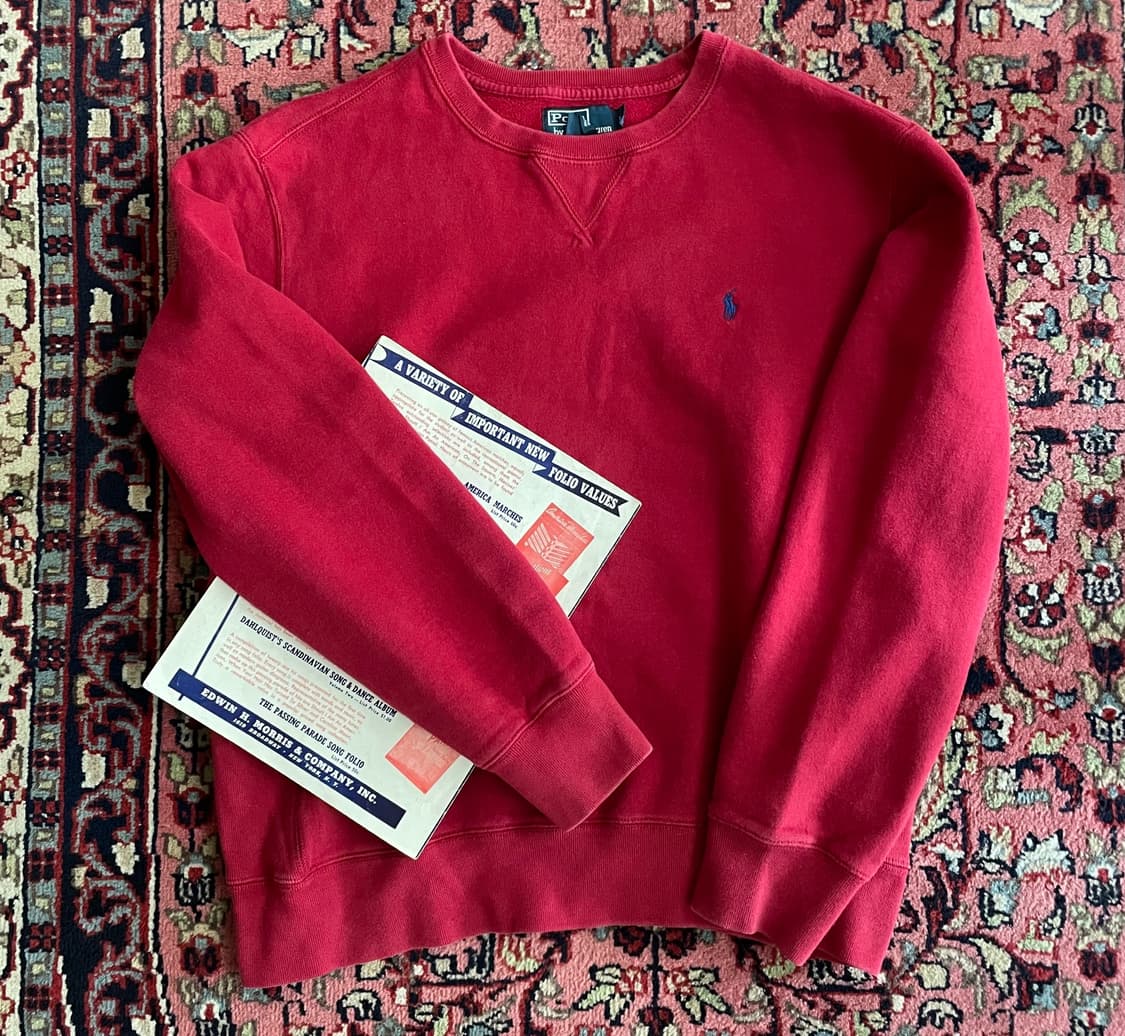 폴로 랄프로렌 레드 스웻셔츠 상품이미지6
