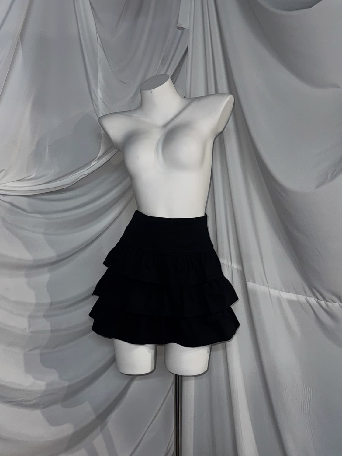 미사깔 무채색 데일리 해골 펑투케 코디세트 상품이미지2