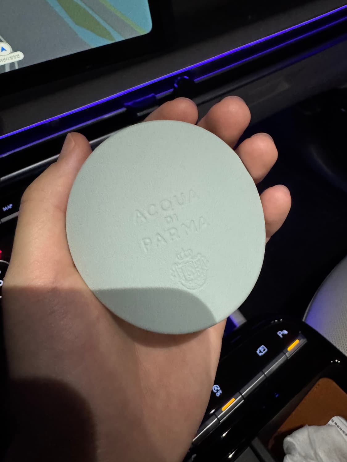 아쿠아 디 파르마 차량용 디퓨저 레더 케이스 클라우디 블루 상품이미지3