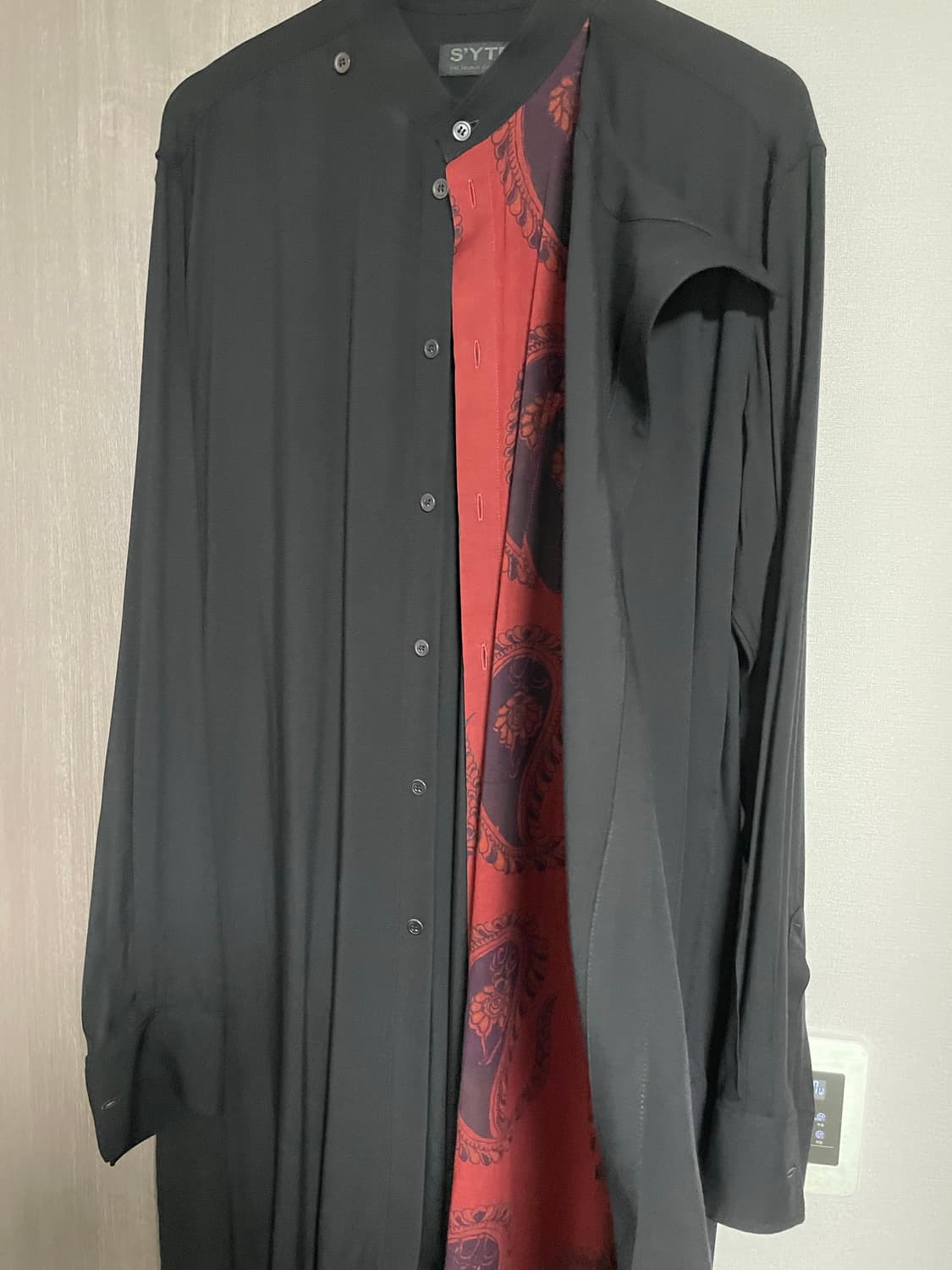 요지야마모토 syte 히든 하프레이어 롱셔츠 상품이미지3