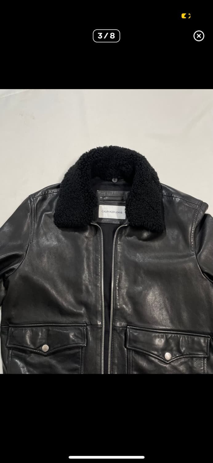 라프시몬스 캘빈클라인 A2 양가죽 자켓 L사이즈 상품이미지3