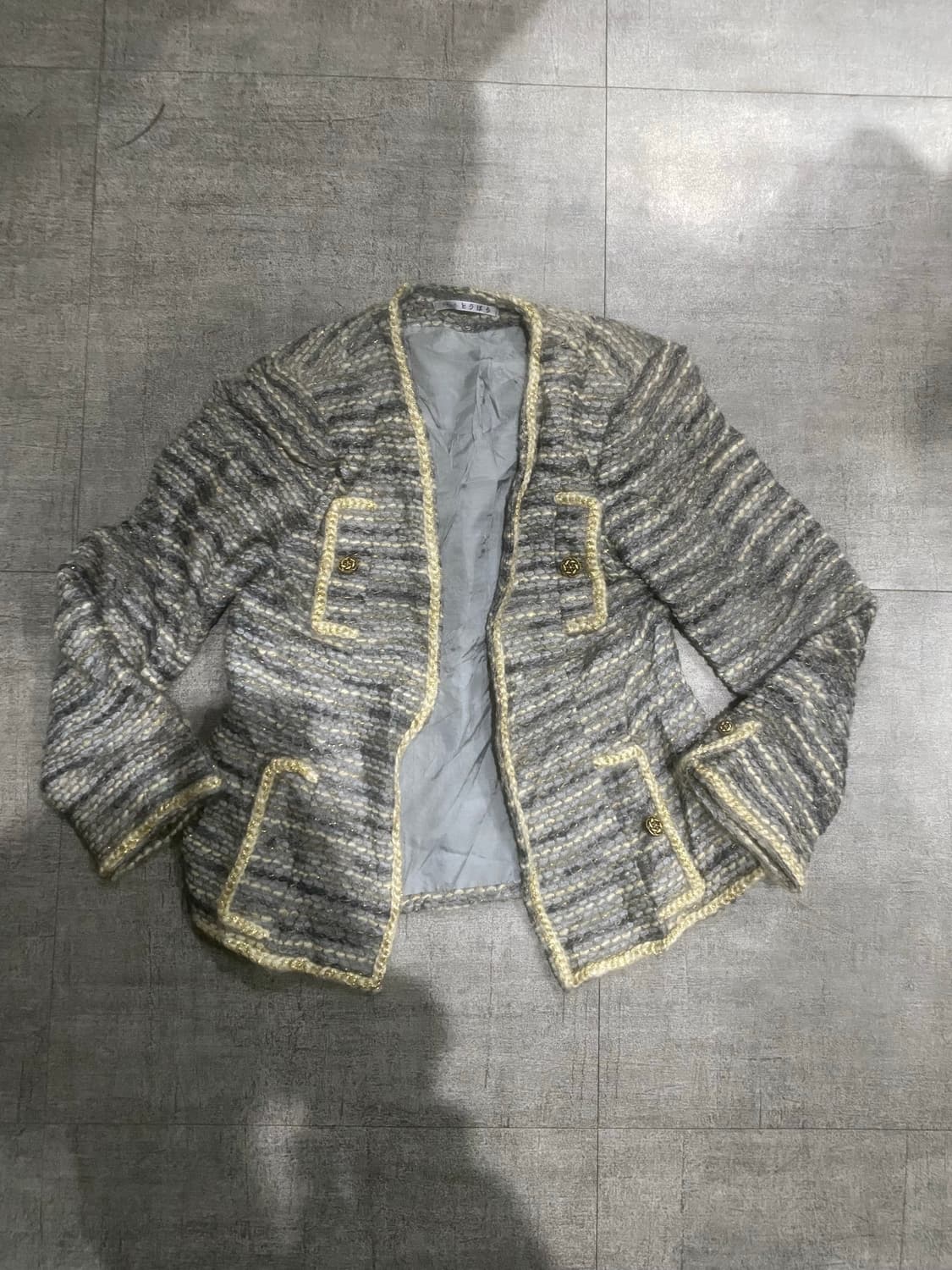 일본빈티지 달천깔페어리 백예린 프린세스 트위드자켓 상품이미지1