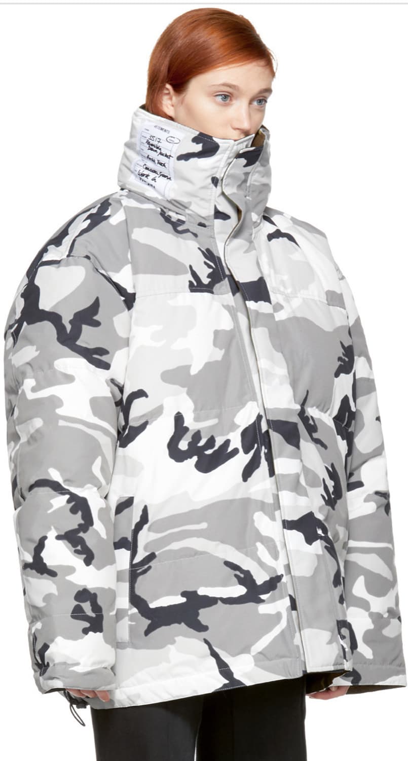 베트멍 x 캐나다구스 신상 카모 맥밀란 리버시블 패딩 여성 S사이즈 상품이미지4