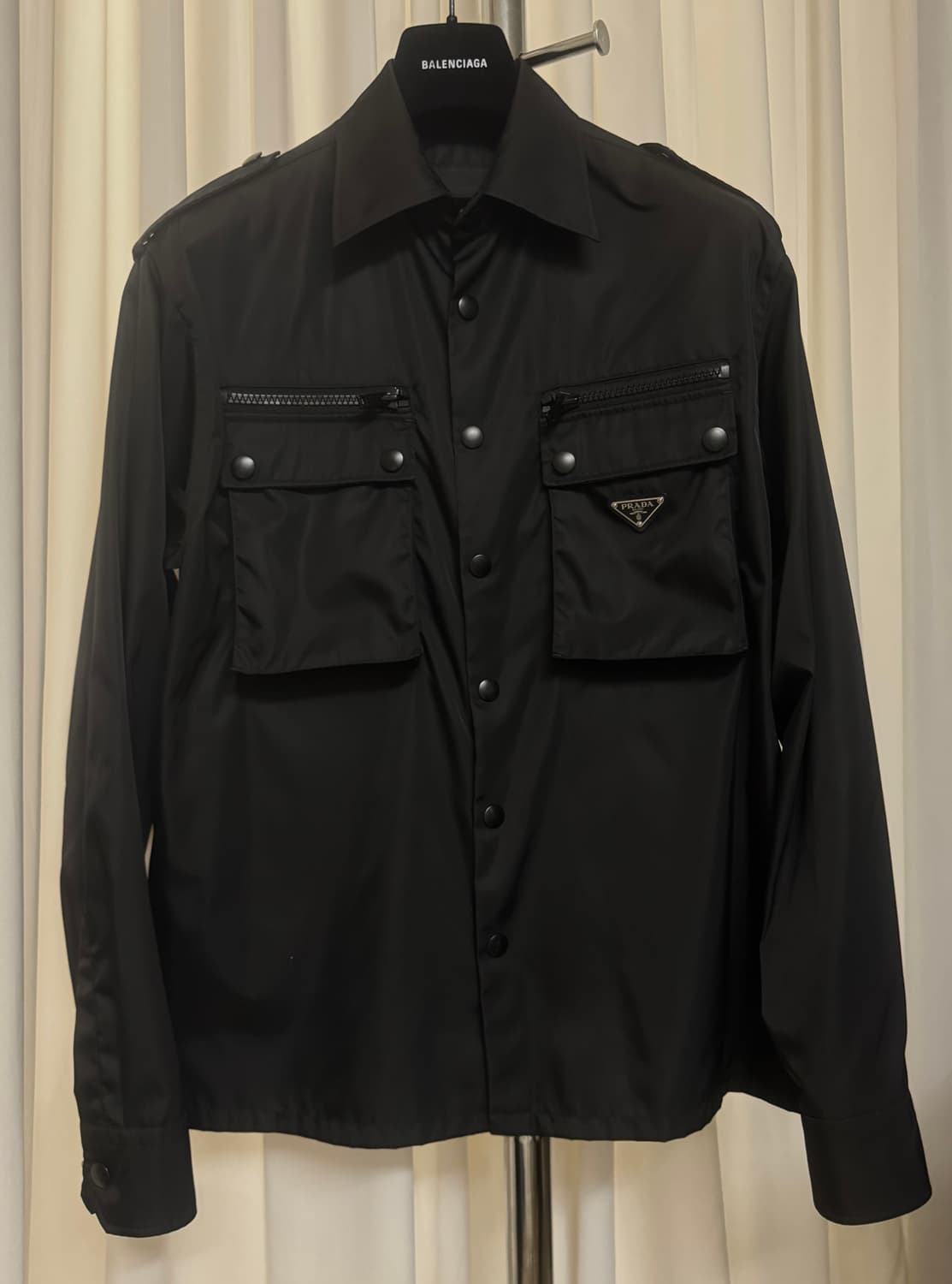 프라다  PRADA  나일론 개버딘  셔츠 쟈켓 SC489 상품이미지5