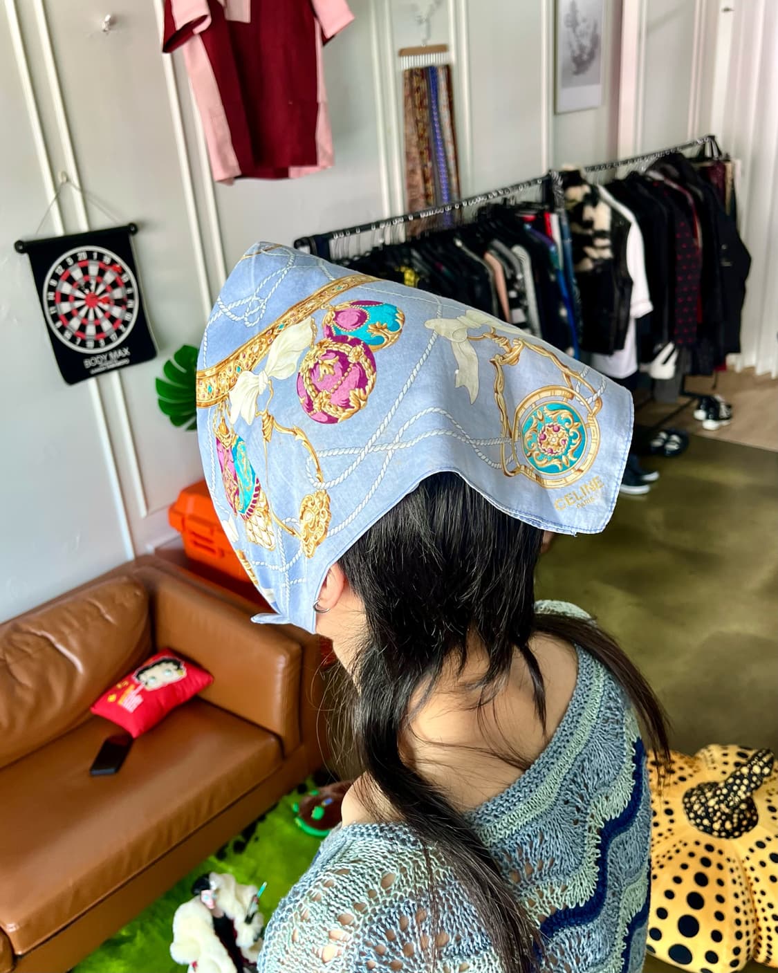 1970-80s Old CELINE Archive Bandana 상품이미지2