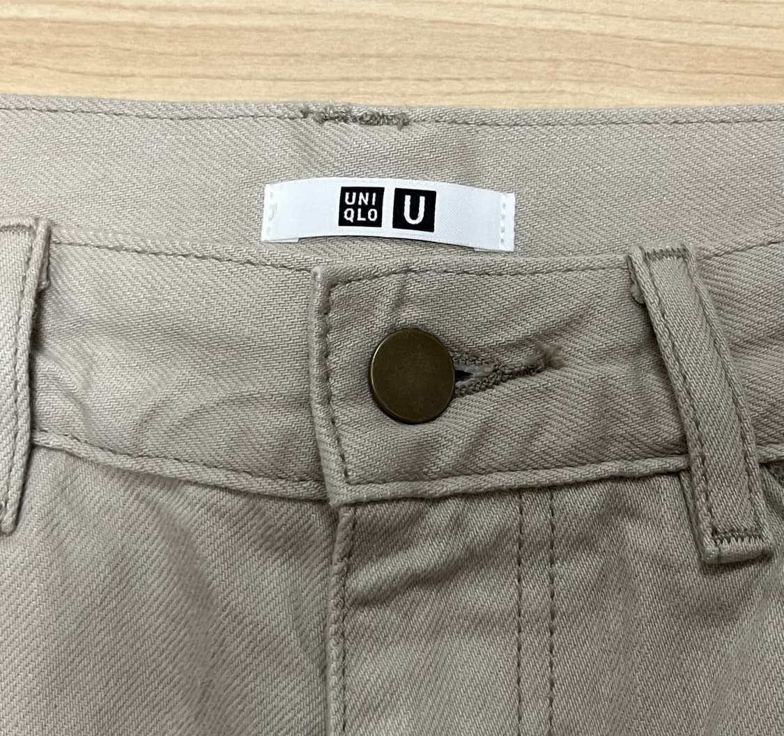 [29] 유니클로 U 르메르 와이드핏 컬러진 30내추럴 베이지 상품이미지3