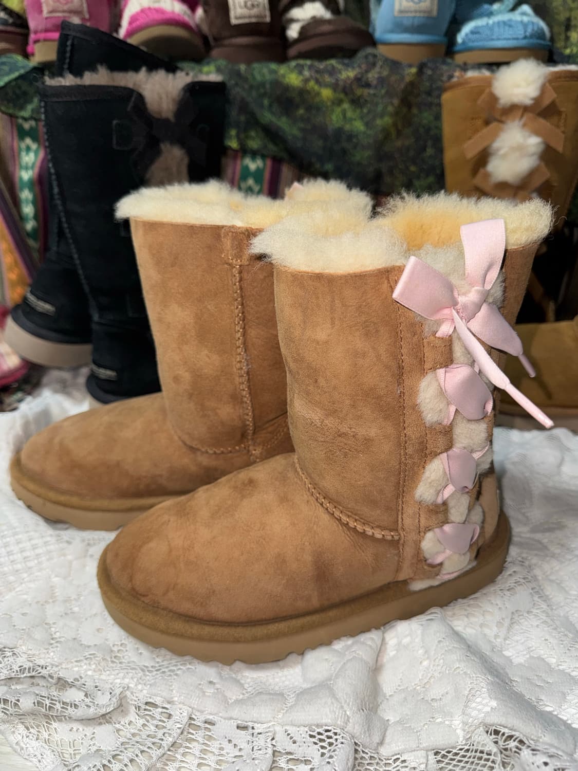 Ugg 리본 어그부츠 210 (225까지는 가능) 상품이미지7