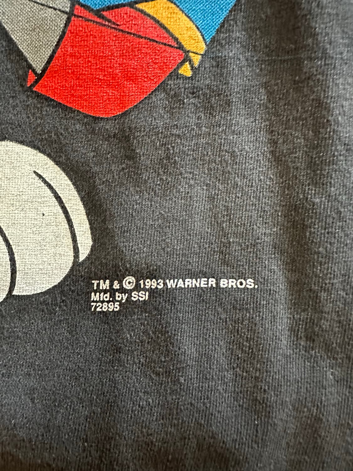 90s 루니툰즈 벅스바니 & 대피덕 베이스볼 더블 사이드 티셔츠 - XL 상품이미지3