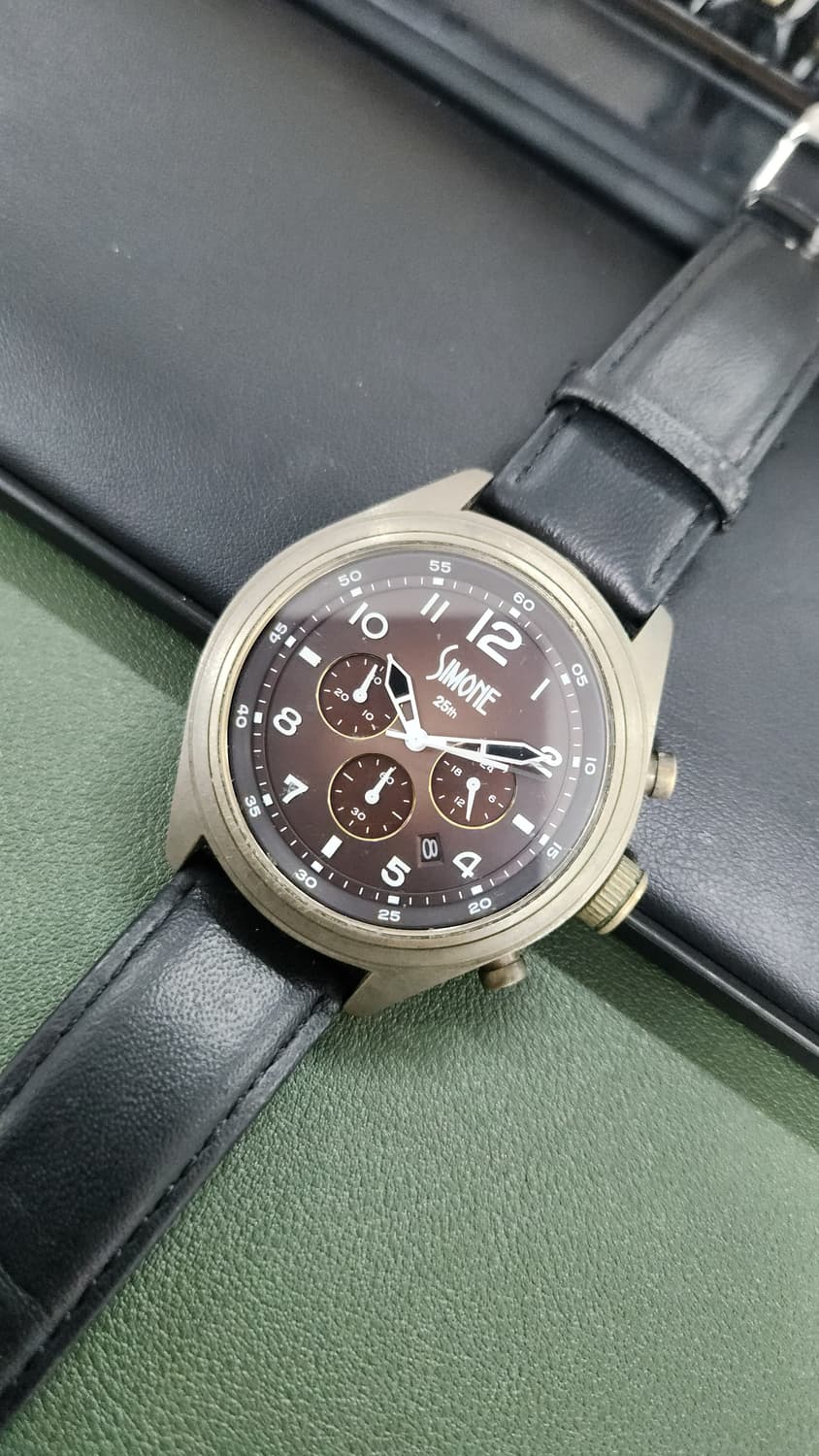 # 파슬 FOSSIL SIMONE 크로노 브라운 빈티지 시계급처/ 레트로 상품이미지9