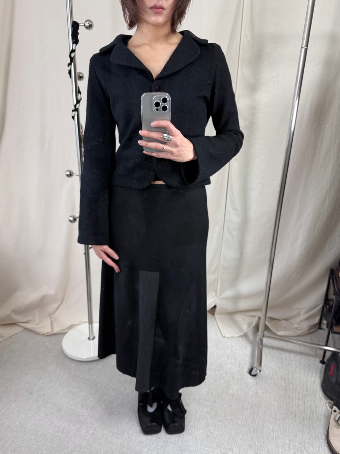 Sybilla 시빌라 라운드 칼라 울 자켓 상품이미지3